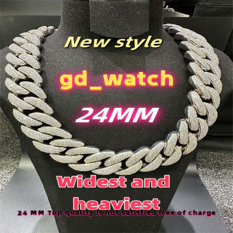 24MM Moissanite Cuban chain DESIGNERS Pendant vvs3 Iced Top quality Fashion first choice Free delivery