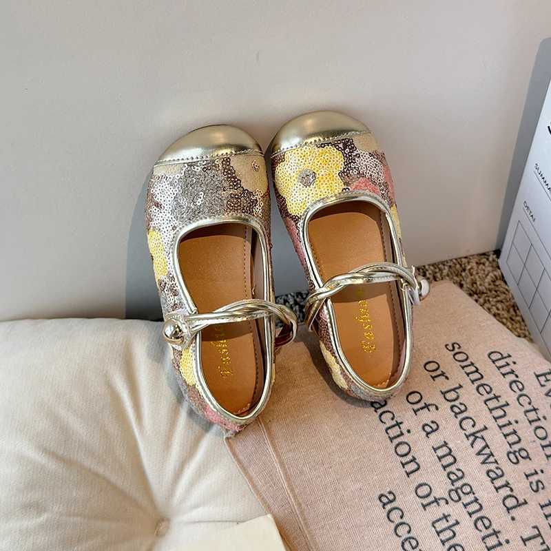 Children Mary Jane Leather Princess Shoes for Girls 2024 Spring New Soft Sole Party Sweet Shallow Mouth Cute Baby Single ShoesT250306