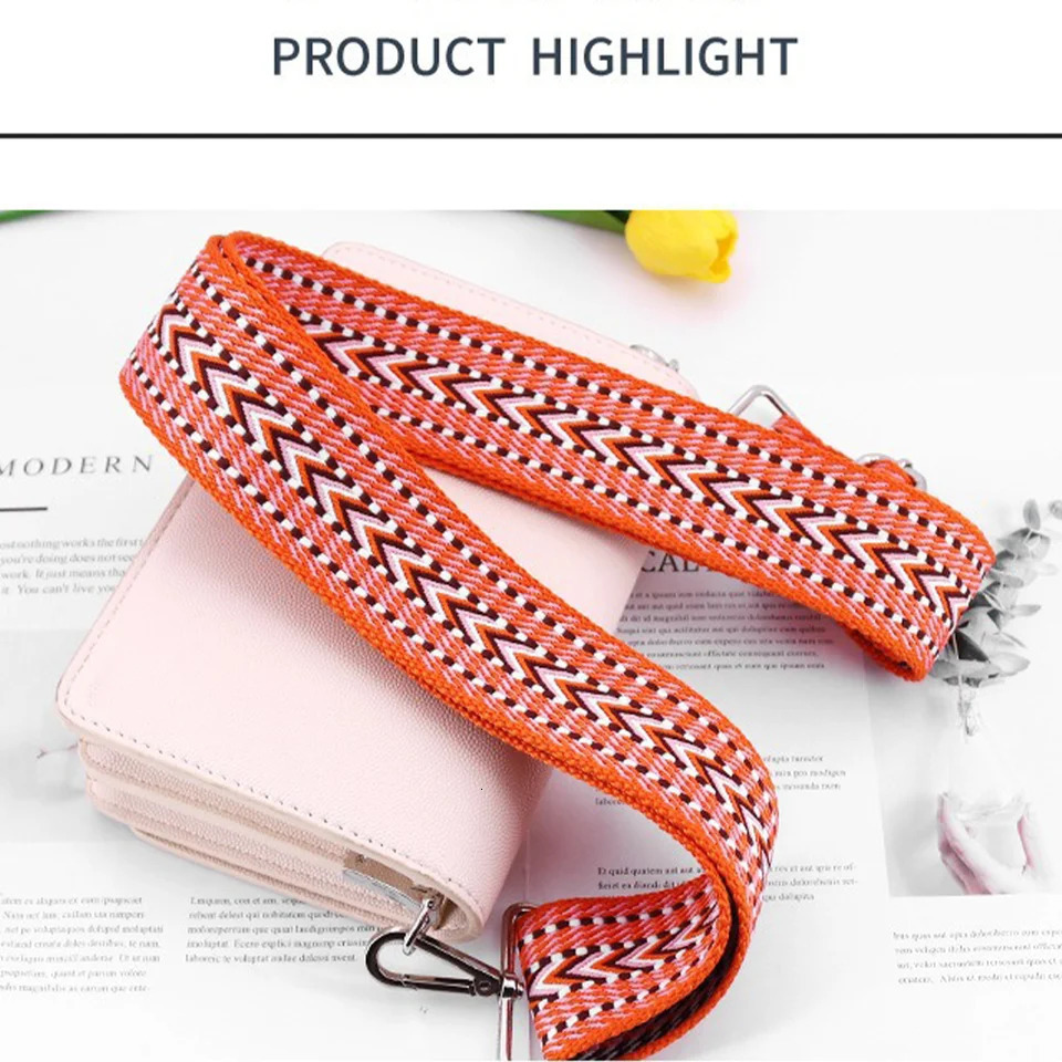 5cm Adjustable Long Shoulder Strap Casual And Bag Strap Shoulder Strap Crossbody Strap Extended And Widened Canvas Strap 250228