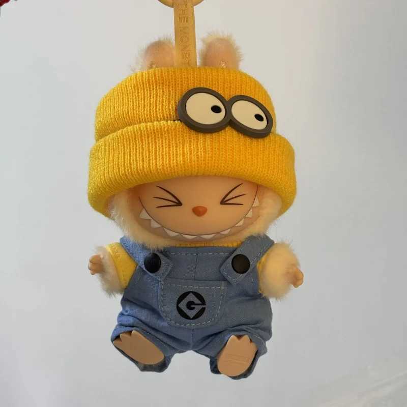 15cm Labubu Sitting Party Clothes Sitting Posture Cloth Doll Clothes Sun Wukong Minions Small Animals Vinyl Suit Doll ClothesT250306