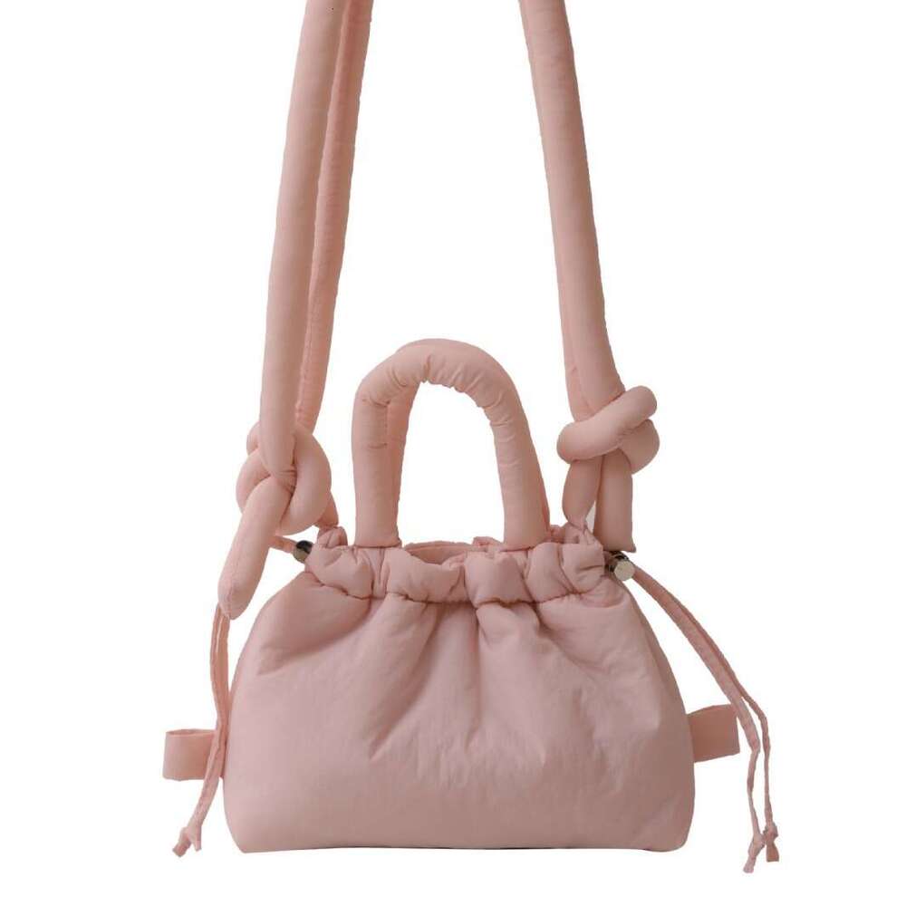 Nylon Backpack, Down Cotton, Fashionable Handheld Makeup Bag, Lightweight Single Shoulder Crossbody Bucket Bags