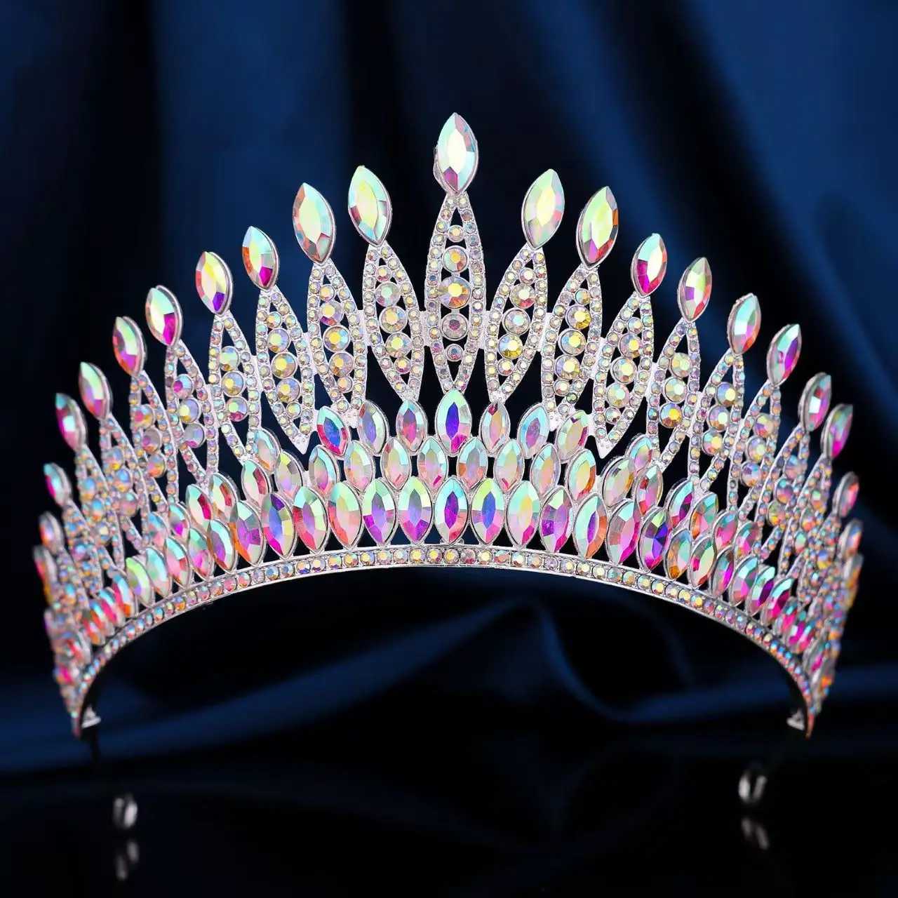Vintage Baroque Diadem Luxury Bride Tiara Crown for Wedding Hair Accessories Beauty Pageants Elegant Jewelry X250306