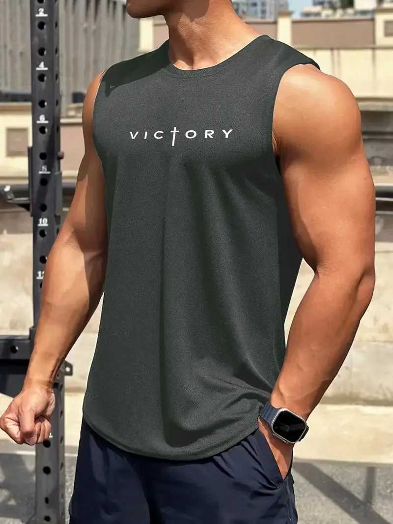 Outdoor Badminton Tennis Sports Mens Tank Tops Street Sleeveless Shirts Summer Casual Run Fitness Vest Fashion Gym T-shirts ManT250318