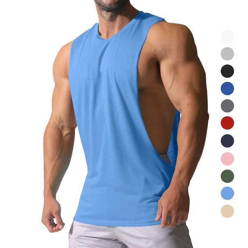 Summer Hot Sale Brand Gym Tank Tops Muscle Men Fashion Sleeveless Training Workout Sports Comfort Mens Casual VestT250318