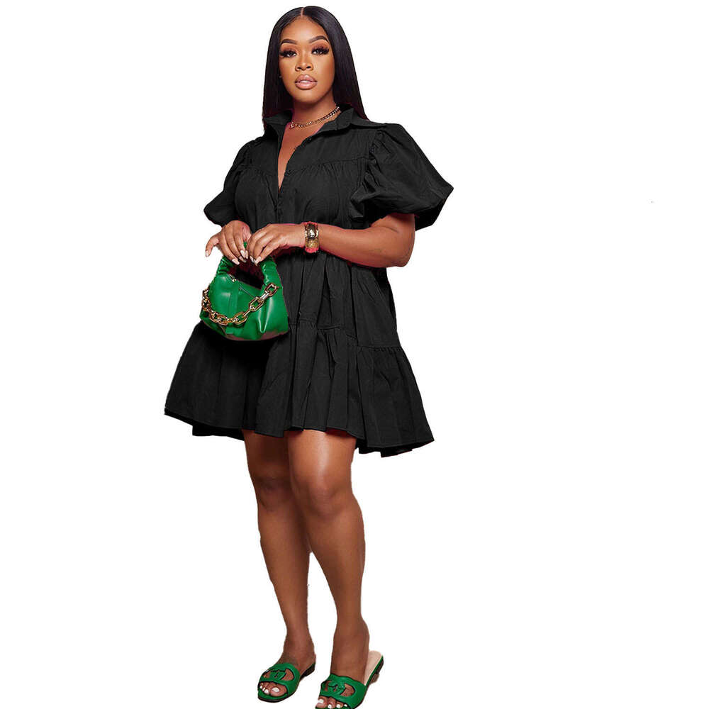 A7274 hot selg European and American loose dress 2025 new casual versatile fashion clothing