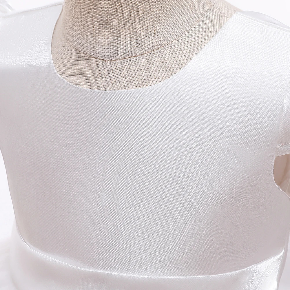 Years Wedding Princess Dress For Girls Kid Vestidos Birthday One Year Dress Party Baptism Bow Clothes Christmas Costume 0-2Y 250305