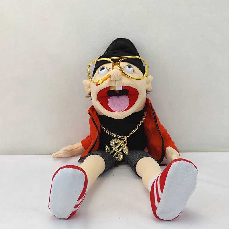 Free shipping Set of 2pcs 3pcs Jeffy Hand Puppet Plush Doll Toy Stuffed Mischievous Funny Finger ppet Singer Rapper Coby Party Birthday Gift