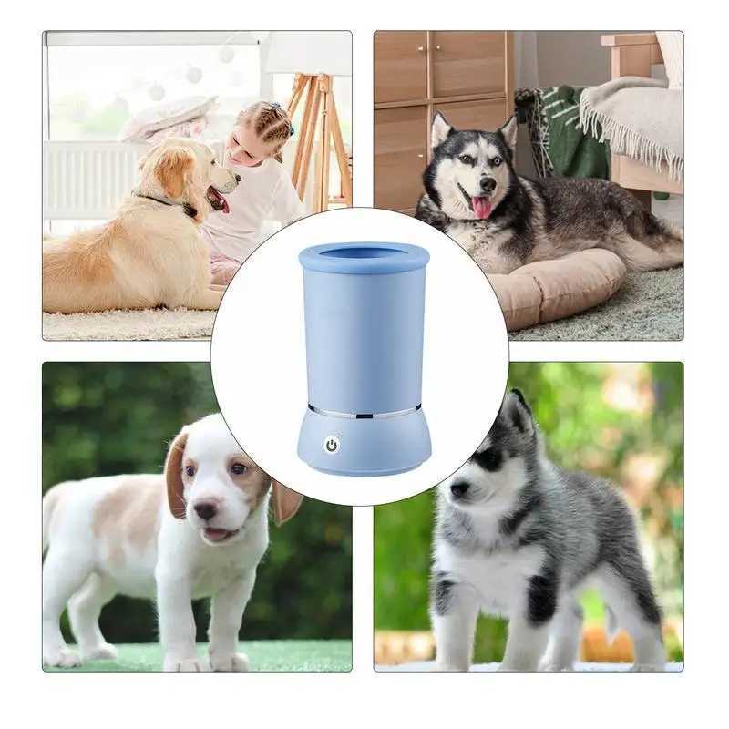 Automatic Dog Paw Washer USB Rechargeable Pet Paw Cleaner Remove Dust Dirt Hair Comfortable Paw Washer For Labradors American M250306