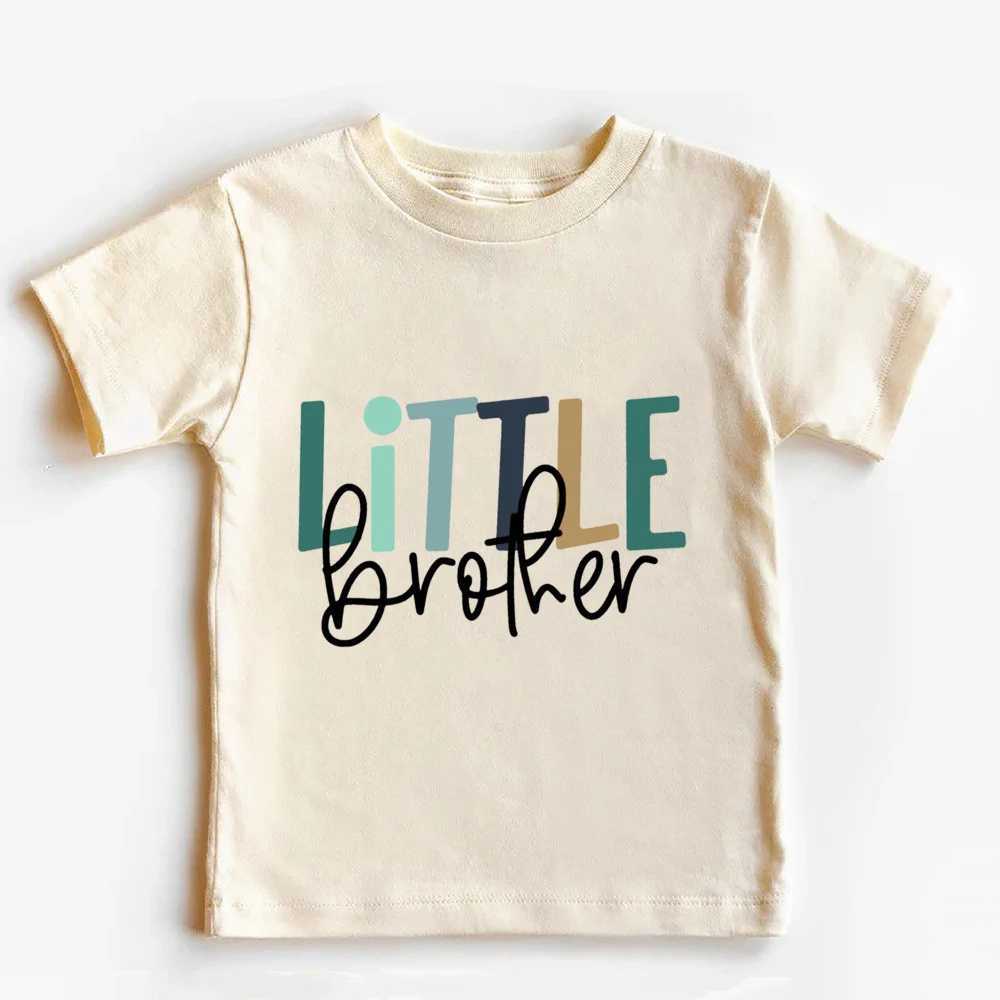 Big Brother Little Sister Printed Kids Shirt Summer Sibling T-shirt Tops Boys Girls Short Sleeve Tee Clothes Child Retro Outfit T250603