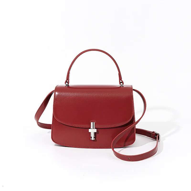 Genuine Leather Women's Shoulder Design Simple Fashion High Quality Cowhide Custom Crossbody Bag For Ladies