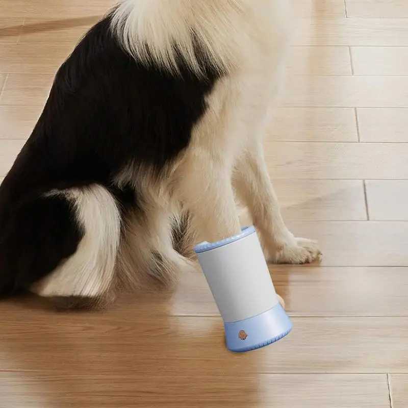 Pet Paw Washer Cup Portable Dog Paw Cleaner Foot Washer Cup Comfortable Foot Cleaning Machine Dog Brushes For Small Medium Large M250306