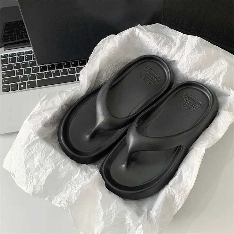2024 Hot Selling New Sier Flip-flops Niche Fi EVA All Cfortable Thick Soles Increase Beach Shoes Y250306