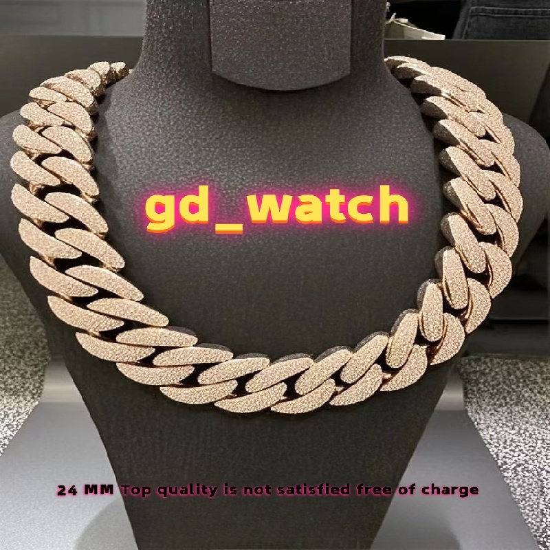 24MM Moissanite Cuban chain DESIGNERS Pendant vvs3 Iced Top quality Fashion first choice Free delivery