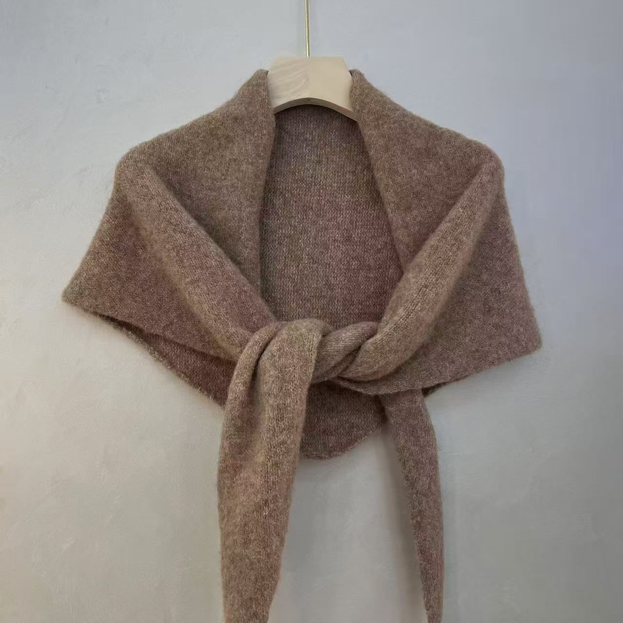 T236 new style literary triangle scarf shawl autumn and winter wool outer wear multifunctional scarf neck waistcoat all-match
