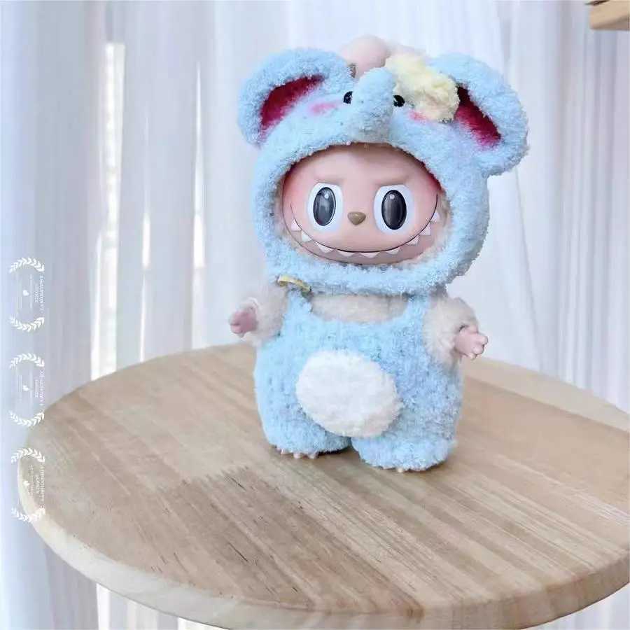17cm Monster Labubu Dolls Only Fashion Little Clothes Hoodies Doll Toy Clothe Match Hoodie Lovely Accessories Gift ToyT250306