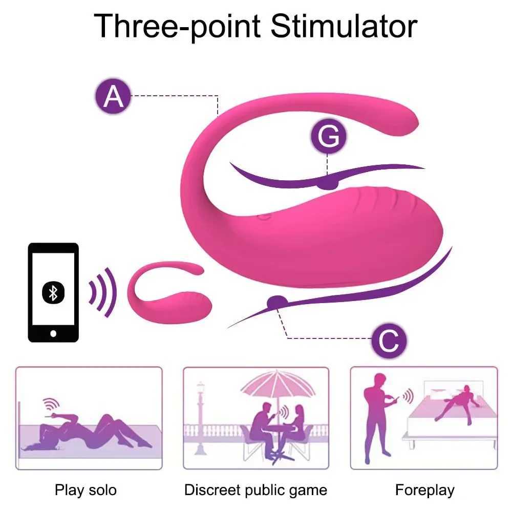 Wireless Bluetooth G Spot Dildo Vibrator for Women APP Remote Control Wear Vibrating Egg Clit Female Panties Sex Toys for AdultsXJ250306