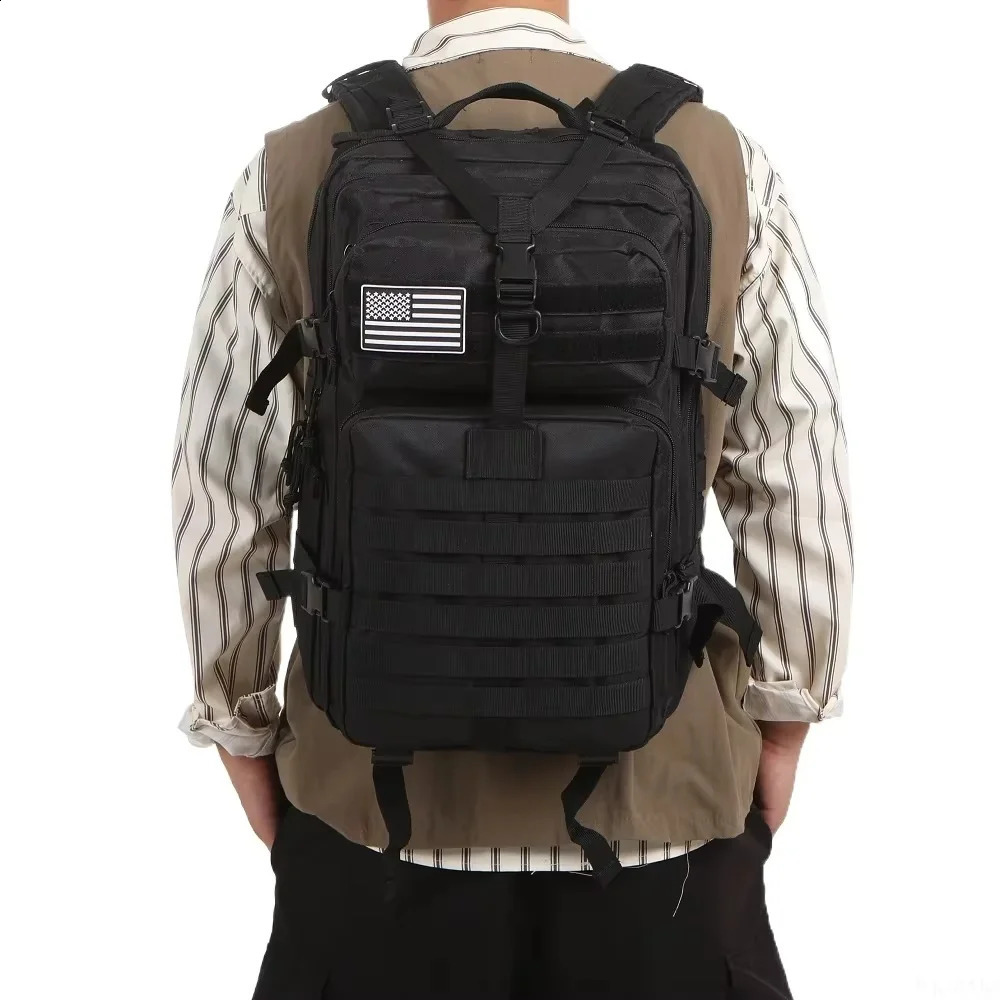 Ship from U.S. 25L/50L 1000D Nylon Waterproof Trekking Fishing Hunting Bag Backpack Outdoor Rucksacks Tactical Sports Camping Hiking 250305FBB
