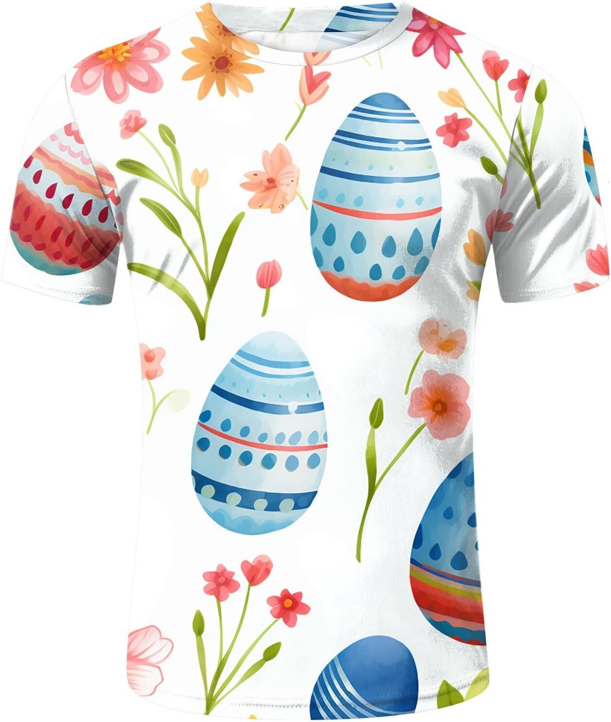 Mens T shirt Easter T Shirts with Pockets for Men Mens Digital 3D Printed T Shirt Short Sleeved Shirt Top Lapel Sleeve Casual tops summer clothes