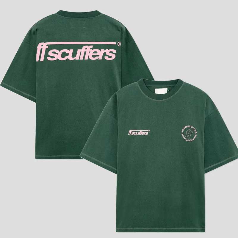 Harajuku Scuffers Short Sleeve Gothic Korea New Gothic Oversized T-Shirt Street Top Trash Y2k Clothes Mens Womens Same X250306