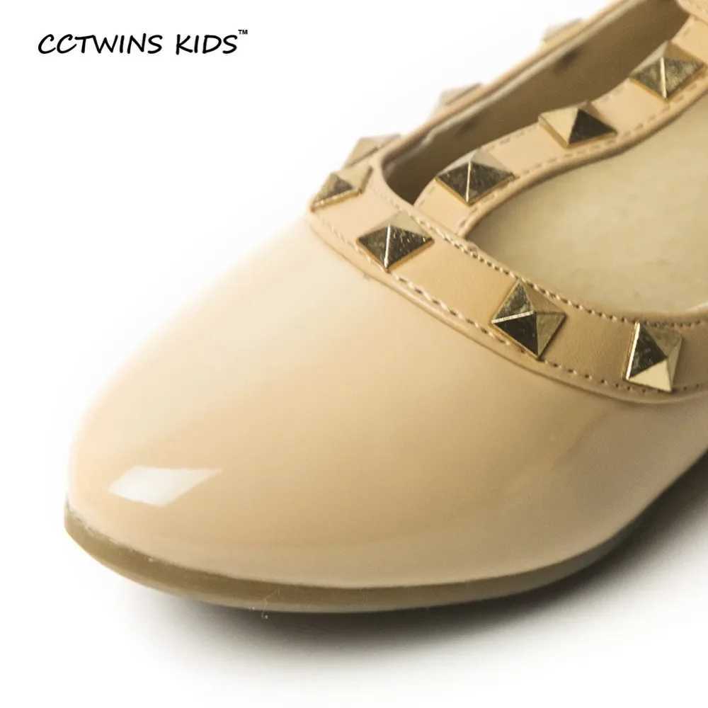 CCTWINS KIDS spring autumn girls brand for baby shoes stud Single shoes children sandal toddler princess flats party Dance shoesT250306