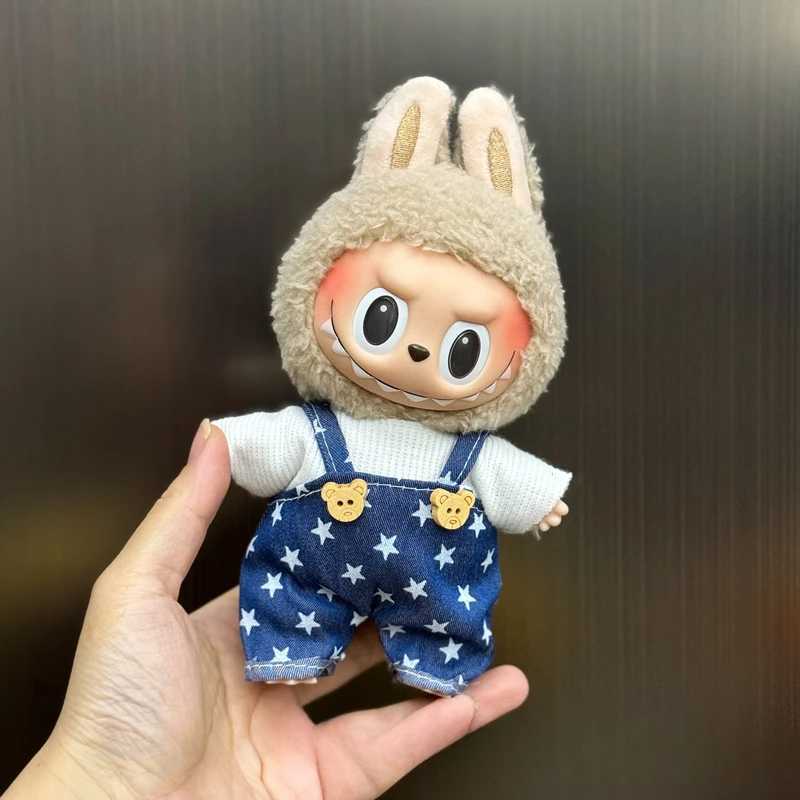 Mini DollS Clothes Outfit Accessories For Korea Kpop Exo 15-17cm Labubu Idol V1 V2 Overalls set Clothing GiftT250306