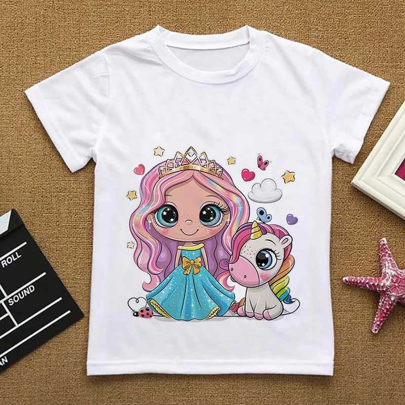 Cute Owl cartoon Girl Kids T-shirts Girls Summer Clothes Baby T Shirts CHIldren New Sleeve Clothing Graphic T-shirt TeeT250603