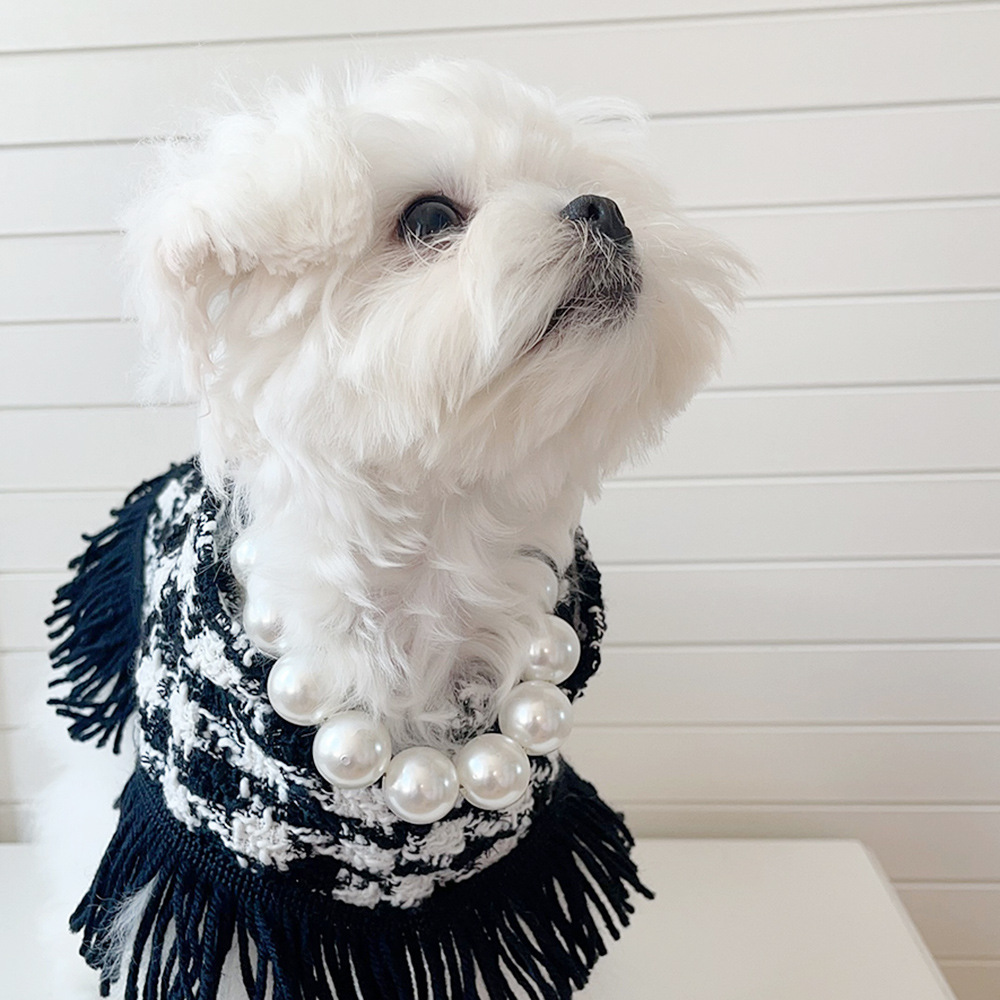 Luxury Pearl Dog Necklace Collar High Quality Pet Collar Decoration Dog Supplies