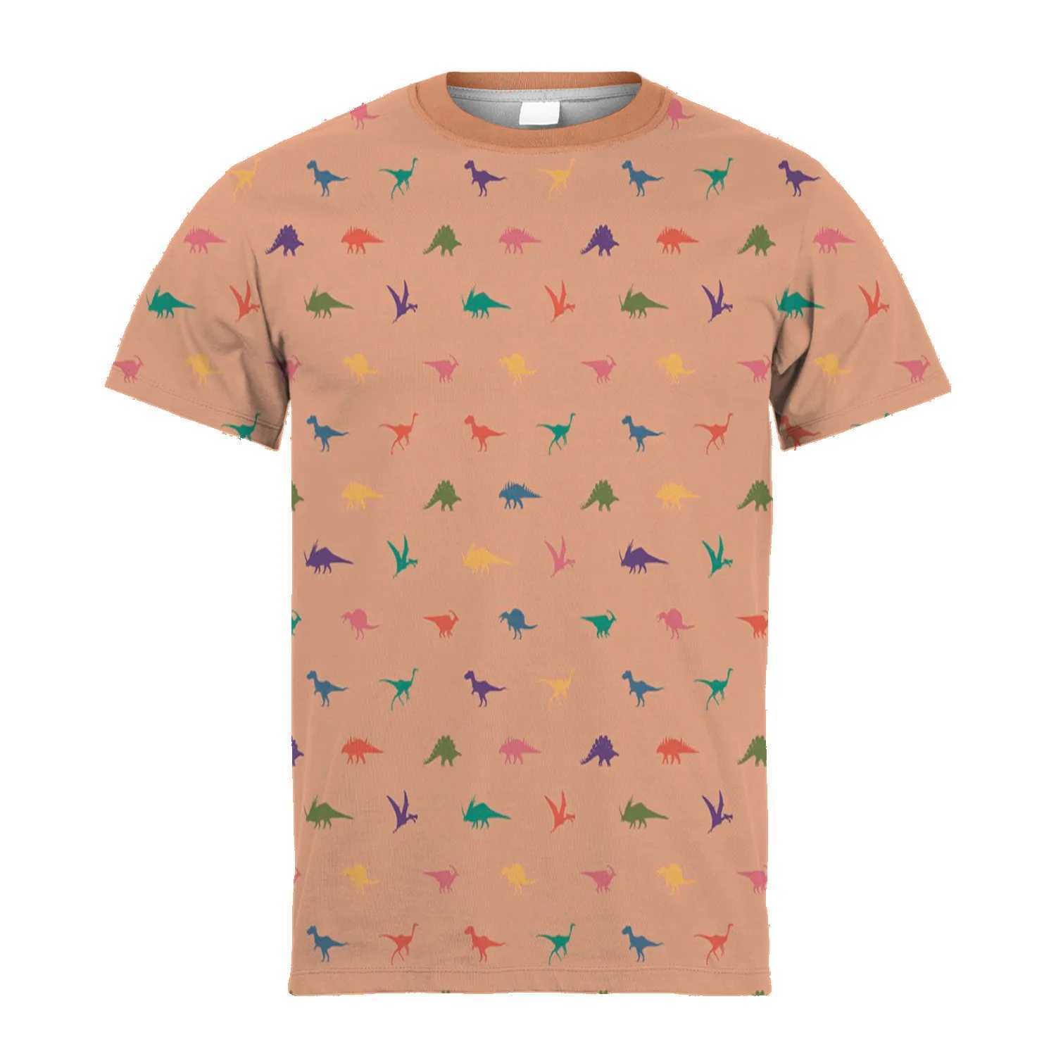 2024 Kids Girl Boy Clothes Dinosaur T-Shirt Summer Short Sleeve Tees Boy Clothes Casual Comfy T Shirt Tops Childrens ClothingT250306