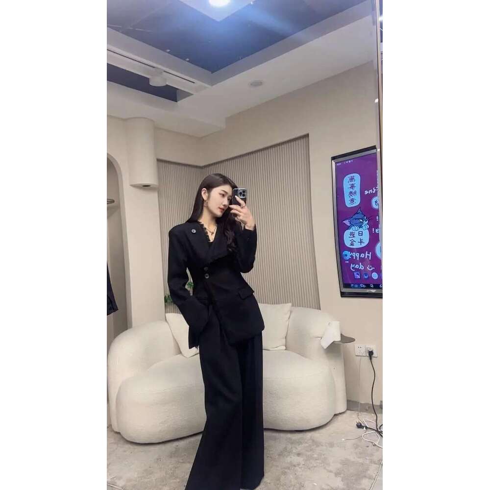 2025 New Women Spring And Autumn Two Pieces Design Jacket With Casual Fringes + Pants Set
