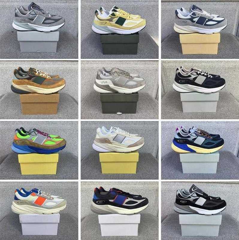 Shoes Running Designer Mens Womens 990 V6 990v6 Castlerock Grey Wtaps Moon Mist Baklava Action Bronson Kith Ronnie Fieg Navy Day Teddy Santis Black Green Yellow