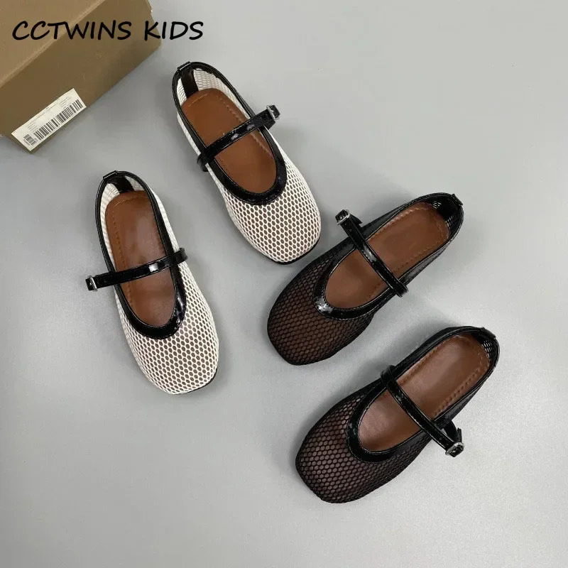 Girls Shoes Summer Toddler Kids Fashion Princess Mary Jane Dress Party Ballet Flats Children Brand Breathable Sandals Soft Sole 250225