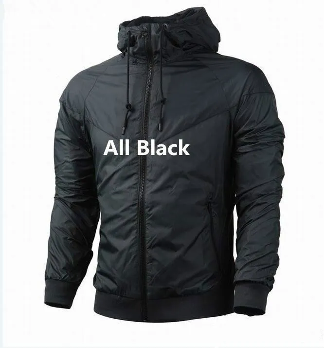 Fall Thin Wind Jacket Men Women Sportswear High Quality Runner Coat Waterproof Fabric Men Sports Jacket Fashion Zipper Hooded Coat
