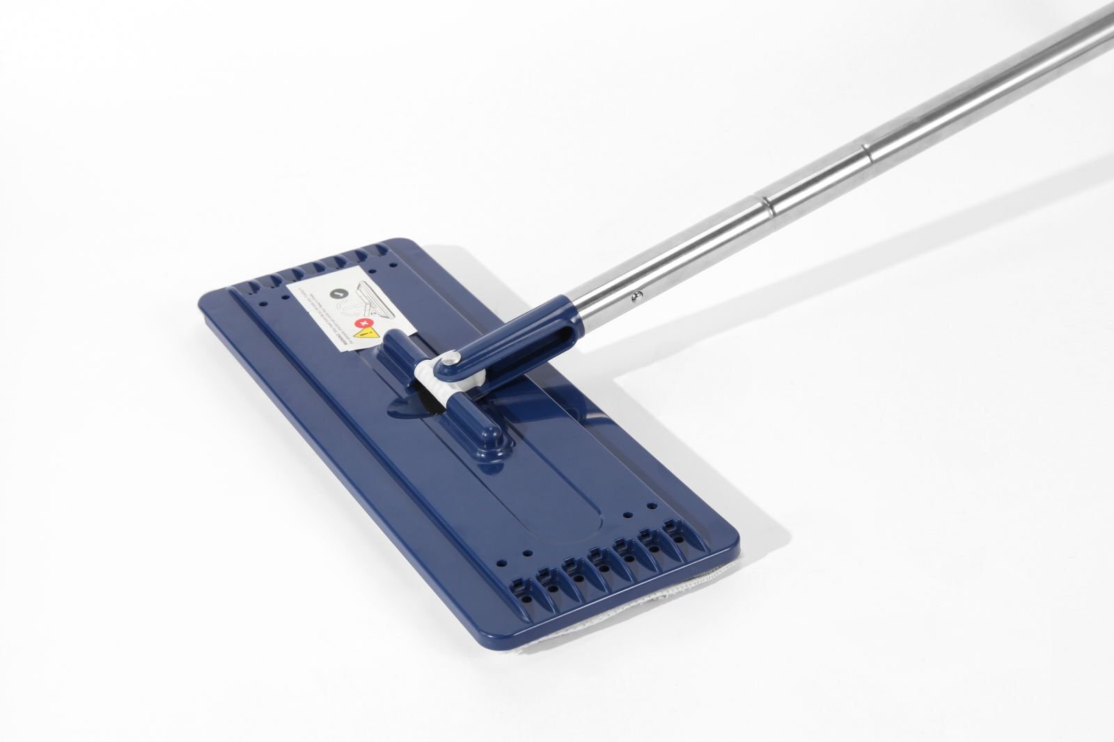Durable Floor Mop System with Inbuilt Bucket Complete with Two Reusable Microfiber Pads