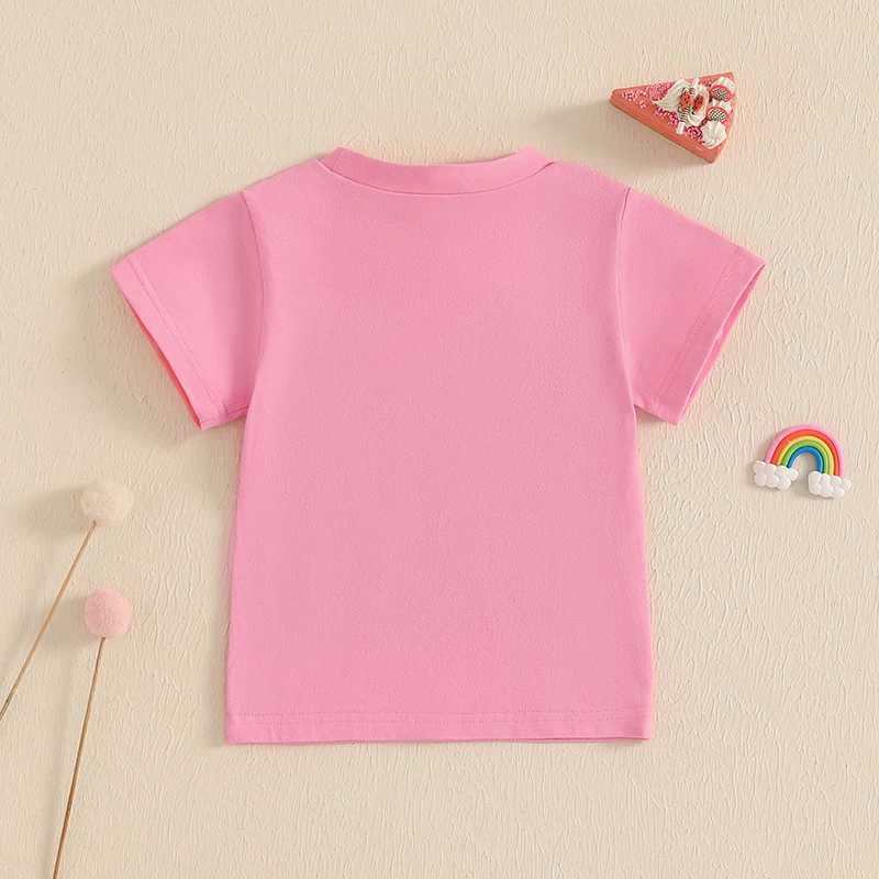 Girls Birthday T-Shirts with Embroidered Letters Crew Neck Short Sleeves - Cute and Stylish Tops for Toddler Girls PerfectT250306