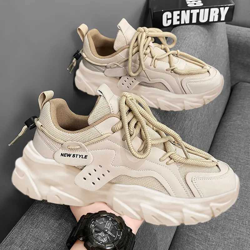 Mens Shoe Breathable Thick Sold Casual Sneakers Outdoor Running Four Seasons New Tennis Men Soft Soles Cfort M Sneakers Y250306