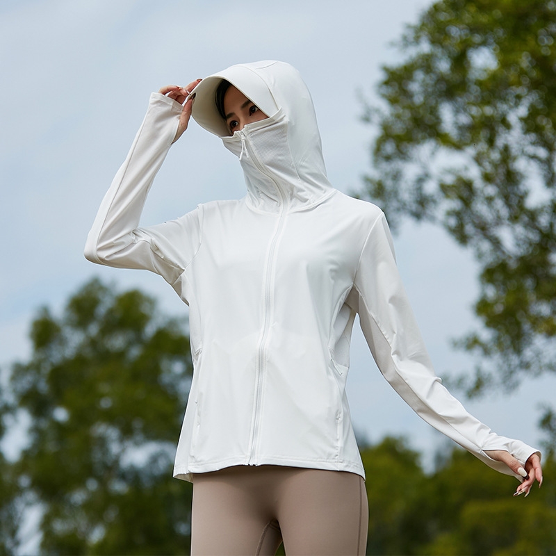 tracksuit Large Cloud Original Yarn Ice Feeling Women, Detachable brim Sun Protection Clothing for Men, Breathable and UV resistant
