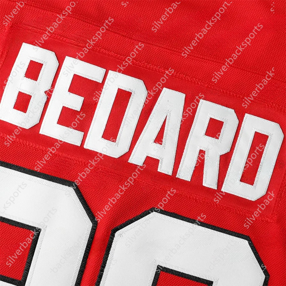 Top Stitched Mens Bedard Hockey Jersey Donato Nazar Foligno Hall Brodie Jones Commesso Hockey Jerseys Any Name Long Sleeve Breathable