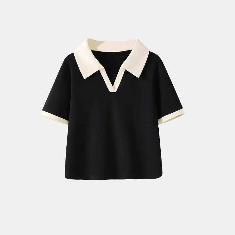 Summer Girls Polo Shirts Short-sleeve Tops for Kids Fashion Children T-shirts Teenager School Tees Baby Outfits Clothing 1-10TT250306