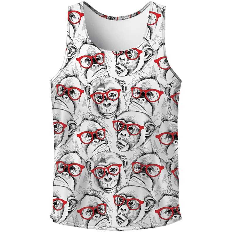 Funny Duck 3D Print Tank Tops Mens Fashion Streetwear Vest Oversized Sleeveless Tank Top Bodybuilding Fitness Gym Man ClothingT250318