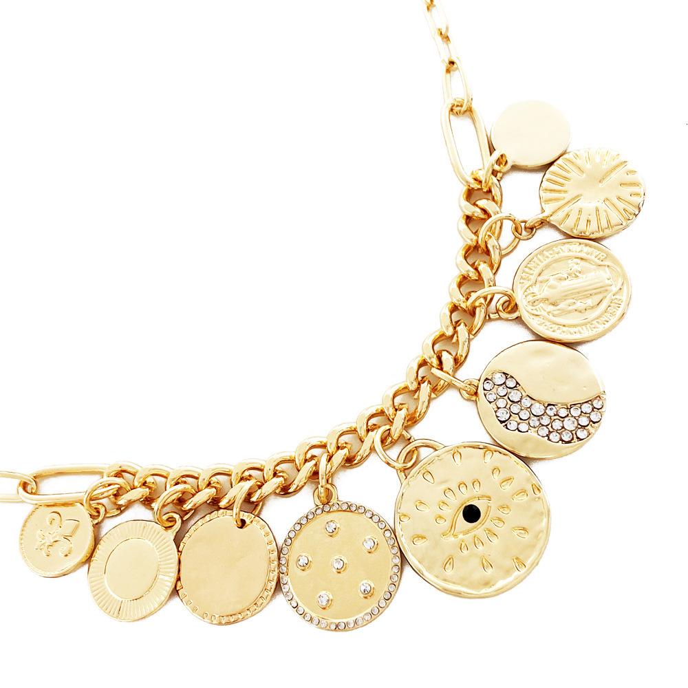 Devil's Eye Pendant Collarbone Necklace Collar Women's Designer Jewelry