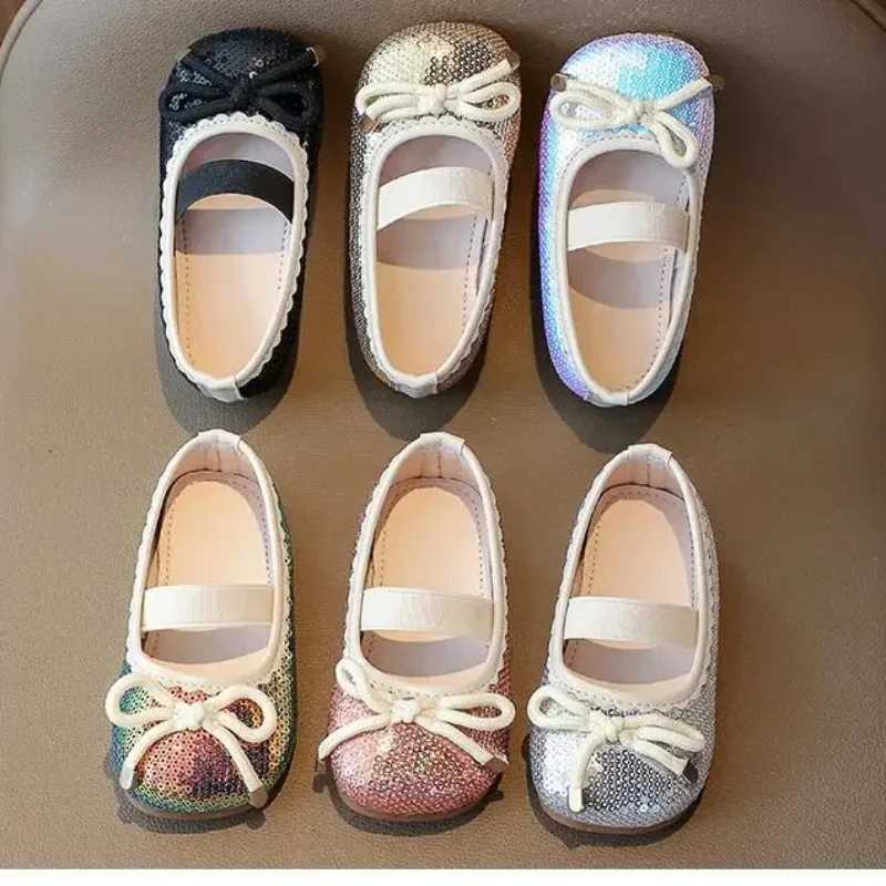 New Vintage Simple Style Ballet Flats Children Cute Candy Colors Toddler Girl Ballet Flats Girls Kids Slip-on Leather ShoesT250306