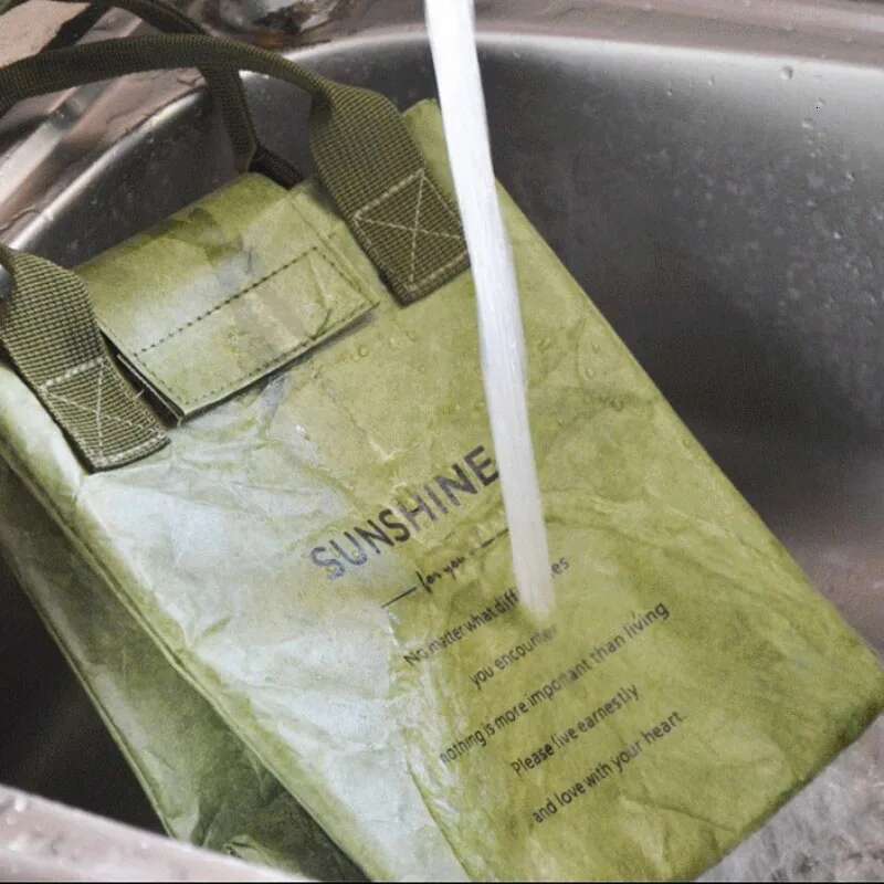 Paper Lunch Waterproof Insulation Bag Lengthen And Thicken Aluminum Foil Japanese Handbag Office Worker Student