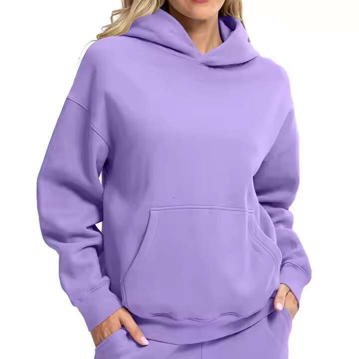 Custom Women's Hoodies Oversized Fleece Hooded Sweatshirt Loose Fit Casual Sport Pullover Tops With Pocket