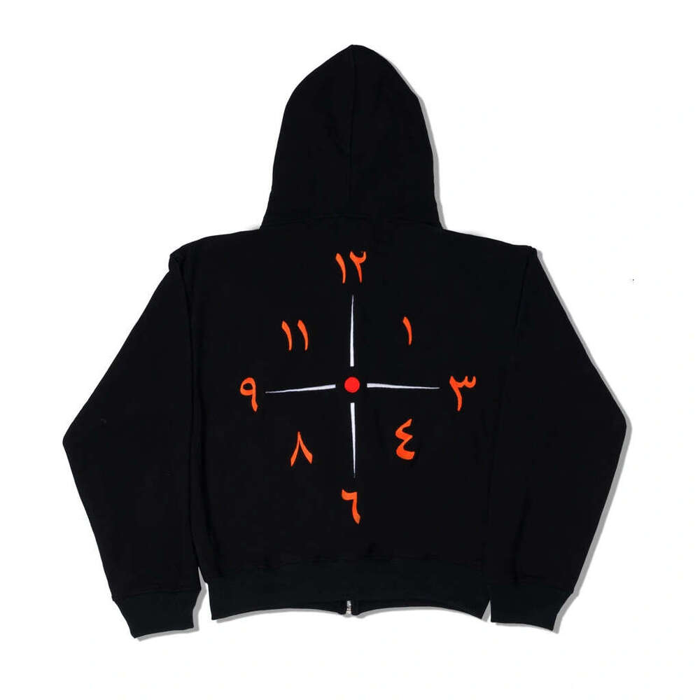 Sweatshirt print zipper long sleeved pullover hoodie sweatshirt jacket trendy street y2k gift for man