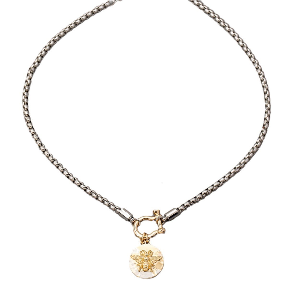 Fashion Personality Retro Little Bee Pendant Chain Senior Temperament Cold Wind Necklace Woman