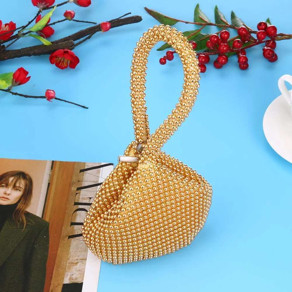 New Metal 2025 Evening Pouch Wedding Party Fashion Zero Wallet High Quality Glitter Dinner Bag Women's Banquet Mini Purse