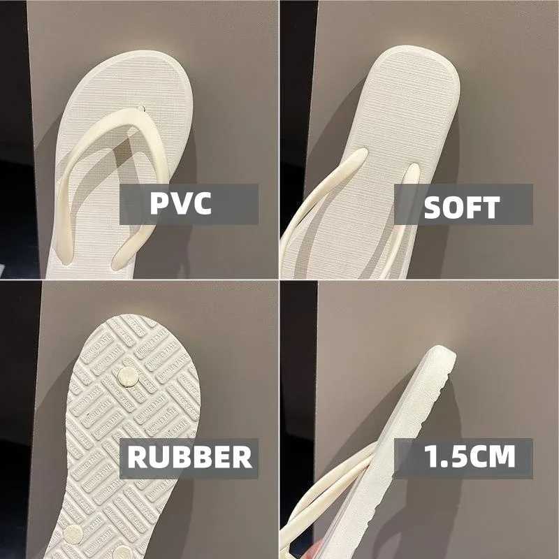 Beach sandals summer flip cotton slippers cute candy color indoor flat shoes mens beach N-slip soft sole Y250306
