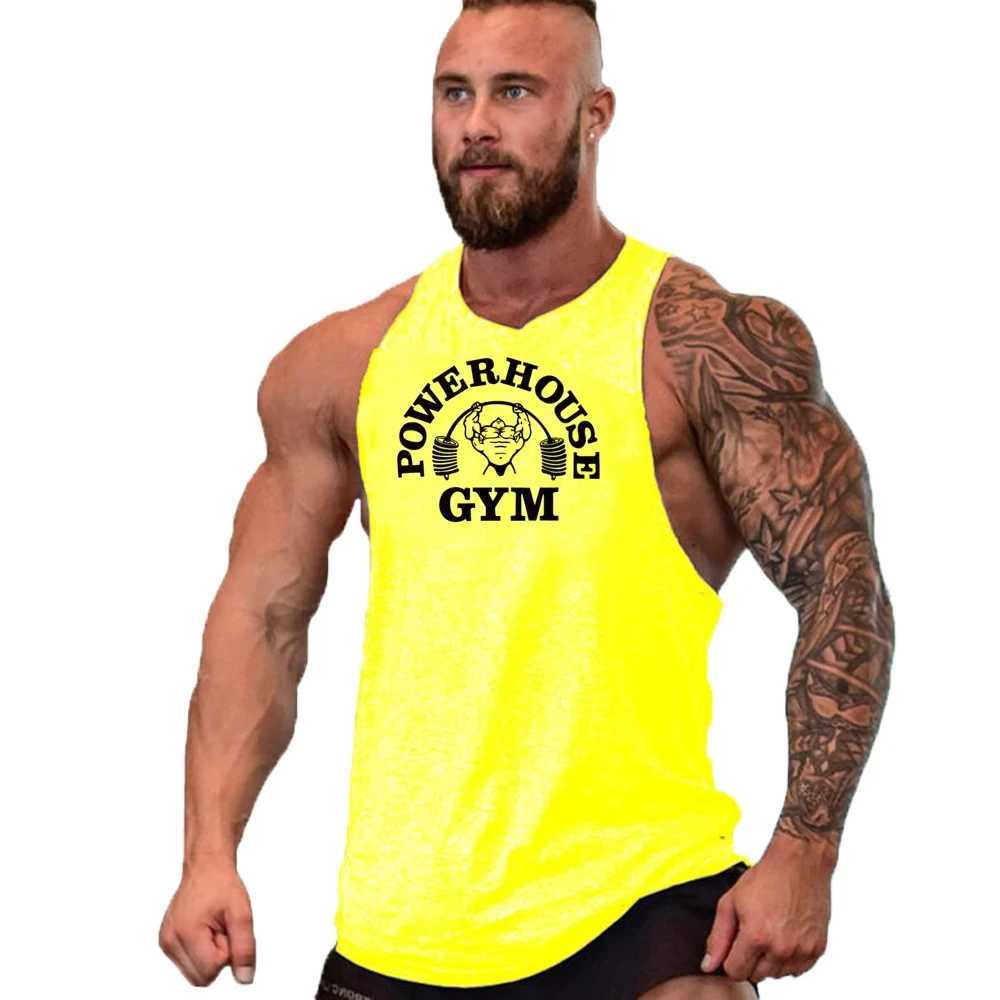 Gym Top Men Shirt Man Fitness Mens Clothes Vest Singlets T-shirts Clothing Bodybuilding Stringer Vests Muscular Singlet TopsT250318