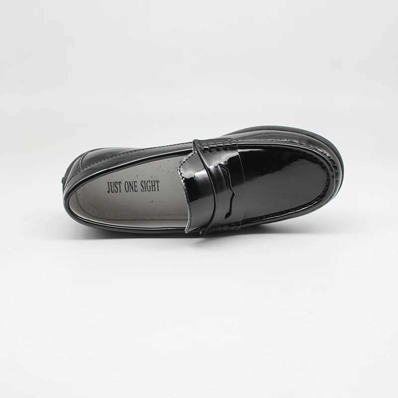 New Kids Shoe For Boys Loafers Flat Baby PU Leather Moccasins Slip-on Soft Breathable Casual School Children Shoes Size 25-37T250306