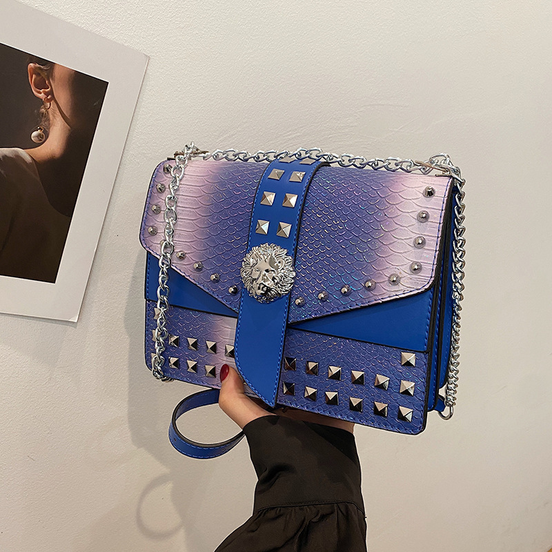 2025 Autumn New Universal Women's Shoulder Lid Style Small Square PU Stitching 2024 Winter Bag